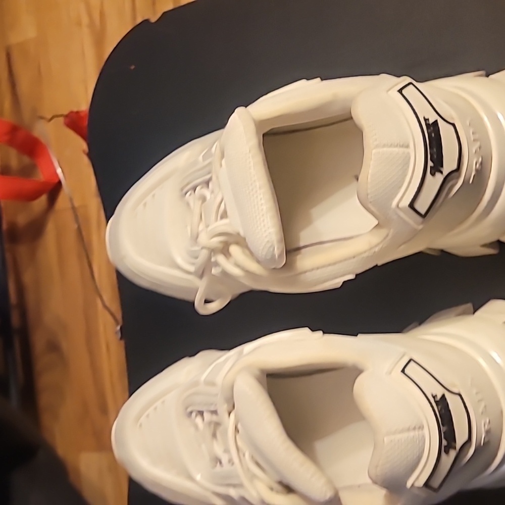 White Prada cloudburst sneakers